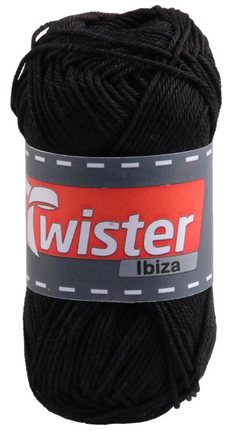 Twister Handstrickgarn Ibiza schwarz L: ca. 12500 cm