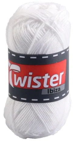 Twister Handstrickgarn Ibiza weiß L: ca. 12500 cm