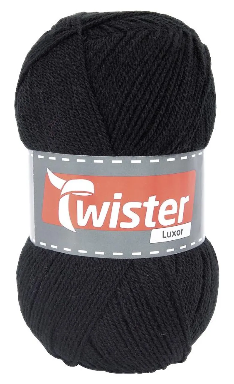 Twister Handstrickgarn Luxor schwarz L: ca. 52500 cm
