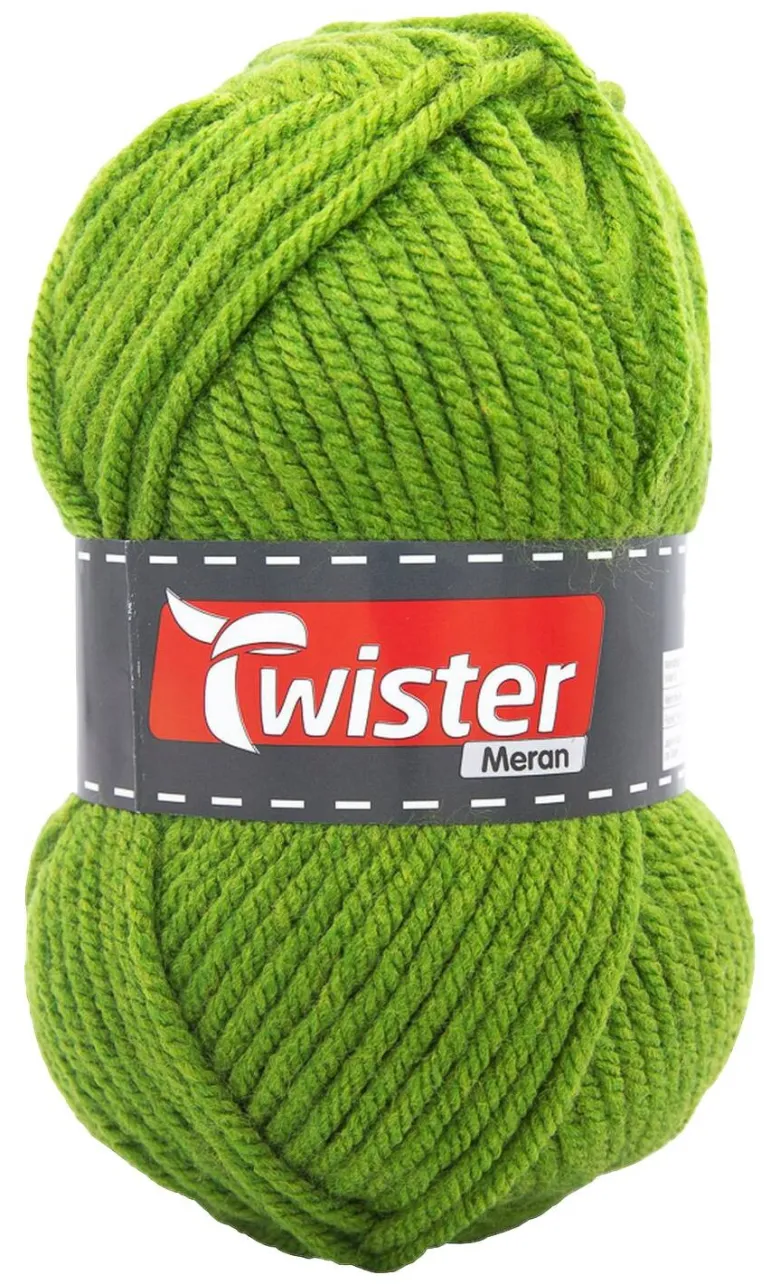 Twister Handstrickgarn Meran moosgrün L: ca. 10000 cm
