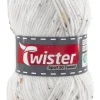 Twister Handstrickgarn Tweed weiß L: ca. 15000 cm