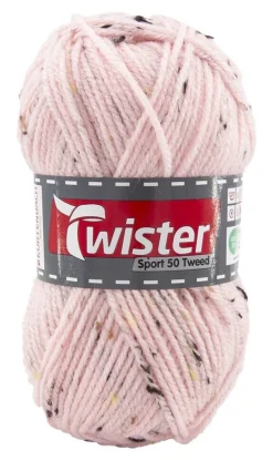 Twister Handstrickgarn Tweed rosé L: ca. 15000 cm