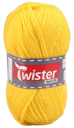 Twister Handstrickgarn Twister Sport uni gelb L: ca. 15000 cm