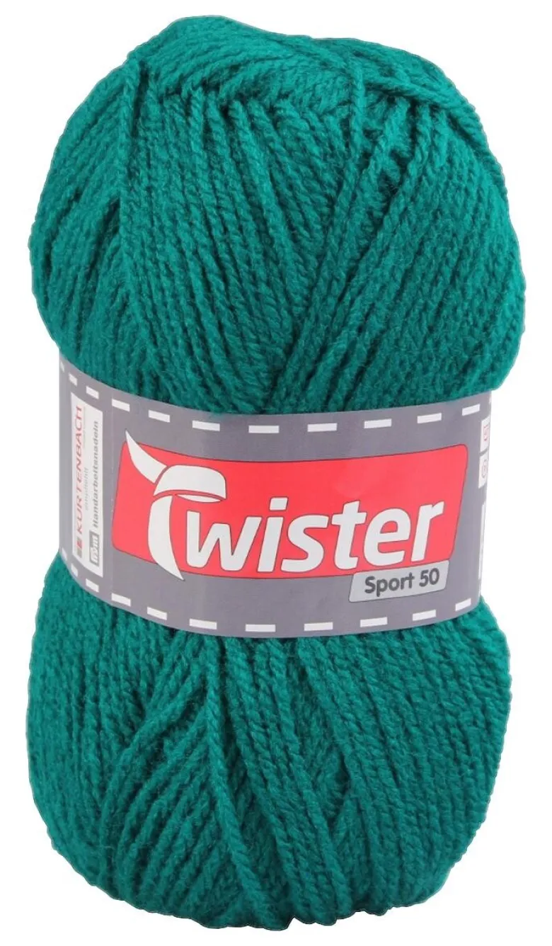 Twister Handstrickgarn Twister Sport uni grün L: ca. 15000 cm