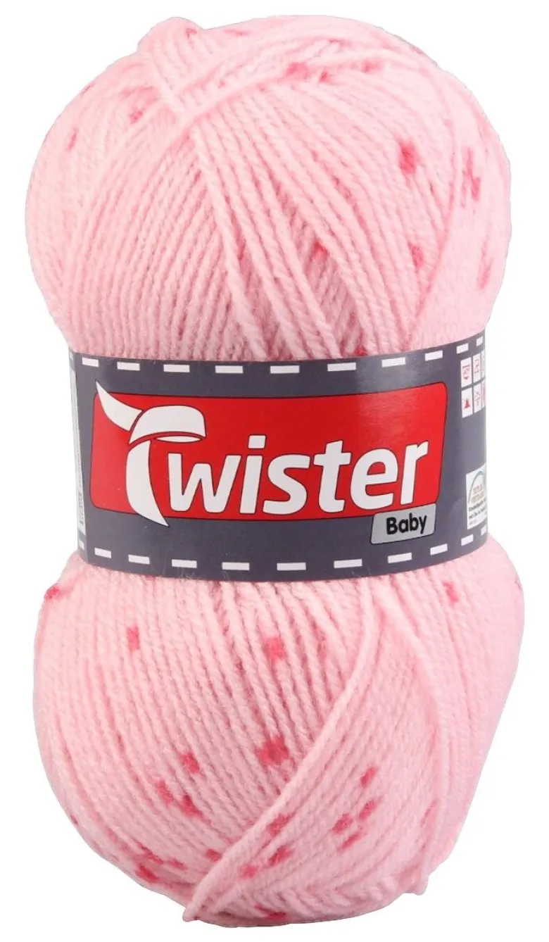 Twister Handstrickgarn Twister Baby rosé L: ca. 21000 cm