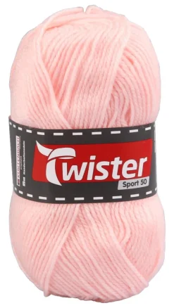 Twister Handstrickgarn Twister Sport uni rosa L: ca. 15000 cm