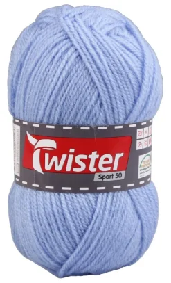 Twister Handstrickgarn Twister Sport uni hellblau L: ca. 15000 cm