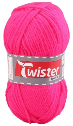 Twister Handstrickgarn Twister Sport uni pink L: ca. 15000 cm