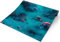 UGEPA Papiertapete blau bunt B/L: ca. 53x1005 cm