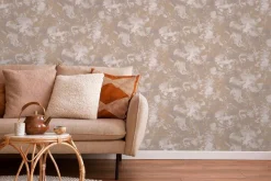 UGEPA Papiertapete Marmoroptik beige gold B/L: ca. 53x1005 cm