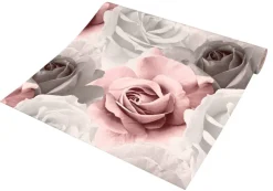 UGEPA Papiertapete Rosen rosa grau B/L: ca. 53x1005 cm