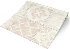 UGEPA Vinyltapete Fliesenoptik taupe B/L: ca. 53x1005 cm glitzernd