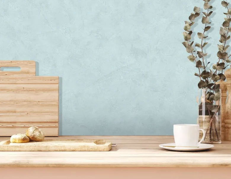 UGEPA Vinyltapete Struktur blau B/L: ca. 53x1005 cm