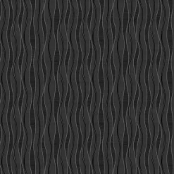 UGEPA Vinyltapete Wellen schwarz silber B/L: ca. 53x1005 cm