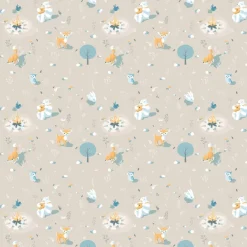 UGEPA Vliestapete Waldtiere beige bunt B/L: ca. 53x1005 cm