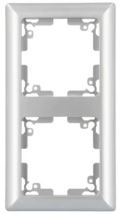 Unitec AbdeckrahmenGenua silber