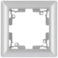 Unitec AbdeckrahmenGenua silber