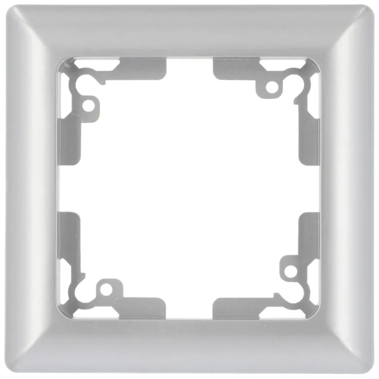 Unitec AbdeckrahmenGenua silber