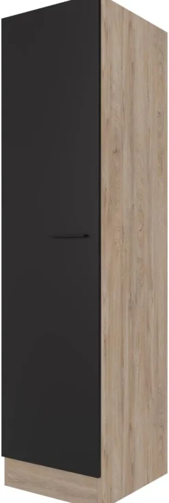 Unterschrank Capri schwarz matt B/H/T: ca. 50x200x57 cm