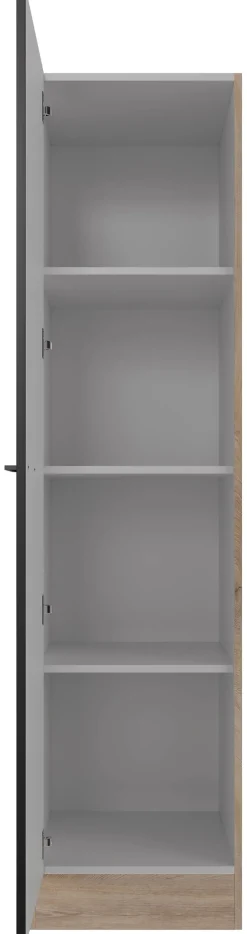 Unterschrank Capri schwarz matt B/H/T: ca. 50x200x57 cm