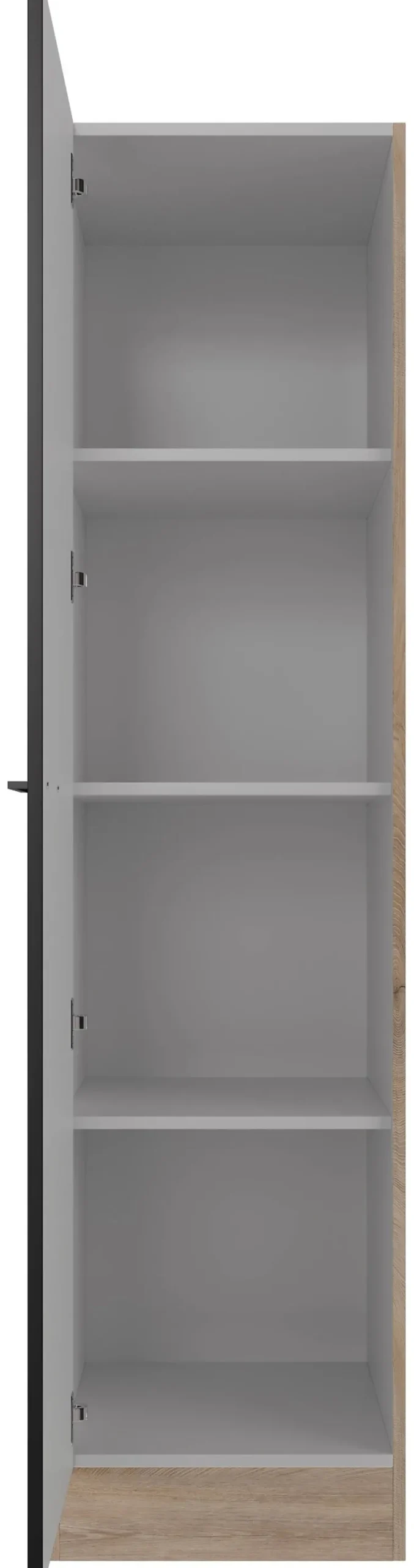 Unterschrank Capri schwarz matt B/H/T: ca. 50x200x57 cm