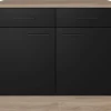 Unterschrank Capri schwarz matt B/H/T: ca. 100x85x60 cm