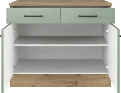 Unterschrank Cara grün B/H/T: ca. 100x85x60 cm