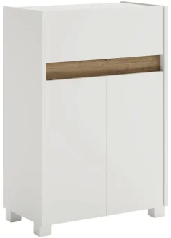 Unterschrank Cosmo perlweiß B/H/T: ca. 56,9x84,8x33 cm