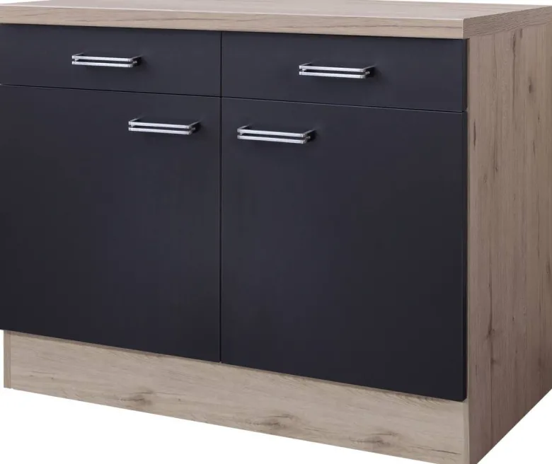 Unterschrank Elva anthrazit B/H/T: ca. 100x86x60 cm