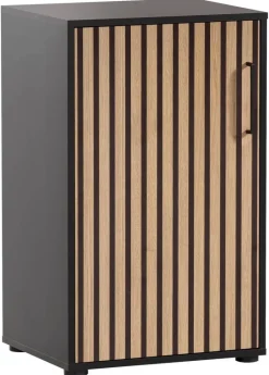 Unterschrank Hank schwarz matt B/H/T: ca. 50,9x83,6x41 cm