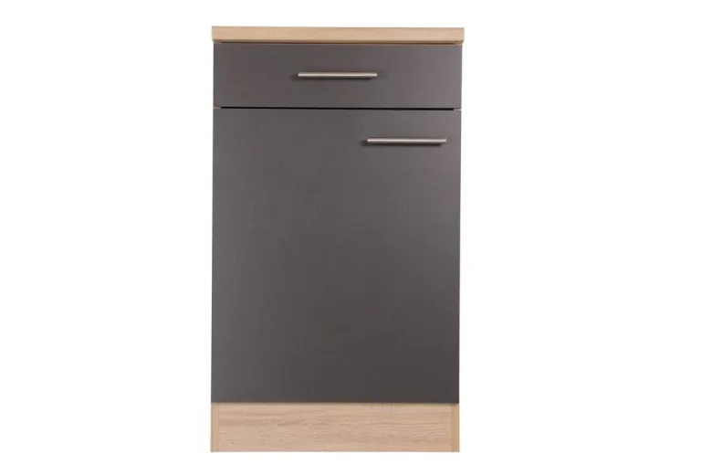 Unterschrank Merle grau B/H/T: ca. 50x85x60 cm