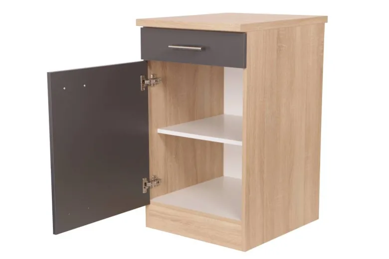 Unterschrank Merle grau B/H/T: ca. 50x85x60 cm
