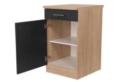 Unterschrank Merle schwarz B/H/T: ca. 50x85x60 cm