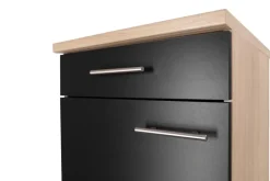 Unterschrank Merle schwarz B/H/T: ca. 50x85x60 cm