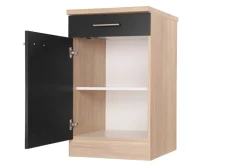 Unterschrank Merle schwarz B/H/T: ca. 50x85x60 cm
