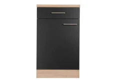 Unterschrank Merle schwarz B/H/T: ca. 50x85x60 cm