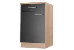 Unterschrank Merle schwarz B/H/T: ca. 50x85x60 cm