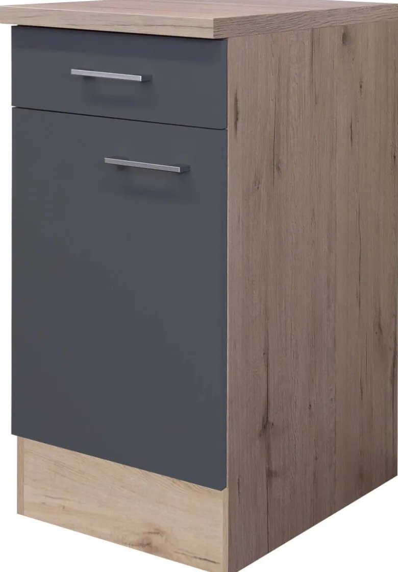 Unterschrank Morena grau matt B/H/T: ca. 40x85x60 cm