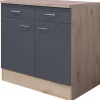 Unterschrank Morena grau matt B/H/T: ca. 80x85x60 cm