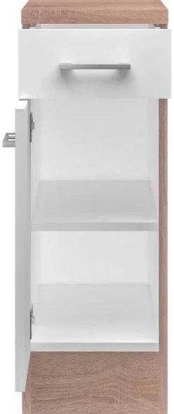 Unterschrank Samoa weiß Eiche Nachbildung B/H/T: ca. 30x85x60 cm
