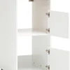 Unterschrank Solea weiß matt Eiche hell Nachbildung B/H/T: ca. 45,1x95,8x60 cm