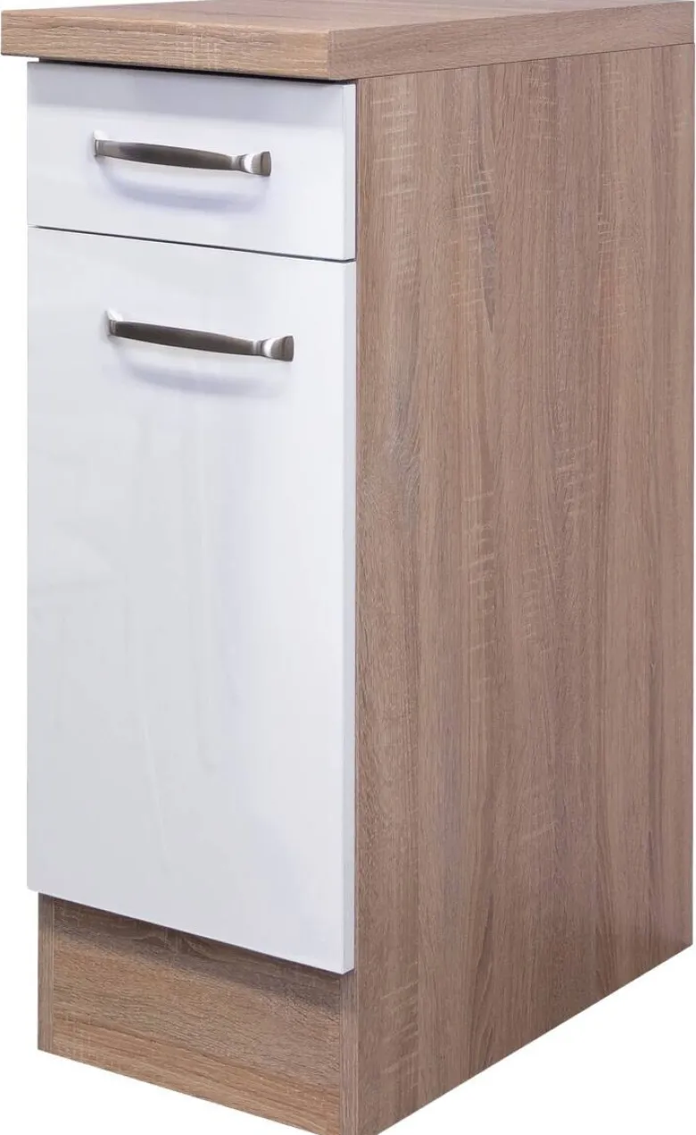 Unterschrank Valero weiß Hochglanz B/H/T: ca. 30x86x60 cm