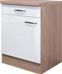 Unterschrank Valero weiß Hochglanz B/H/T: ca. 60x86x60 cm