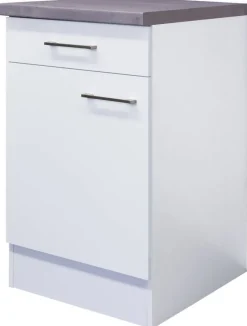 Unterschrank Vita weiß matt B/H/T: ca. 50x86x60 cm