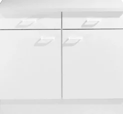 Unterschrank weiß matt B/H/T: ca. 100x85x50 cm