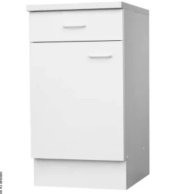 Unterschrank weiß matt B/H/T: ca. 50x85x60 cm