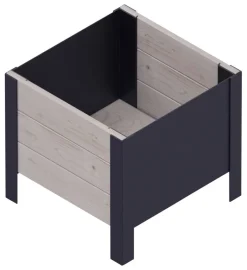 UPYARD Hochbeet MODERN grau Holz B/H/L: ca. 36x32x36 cm