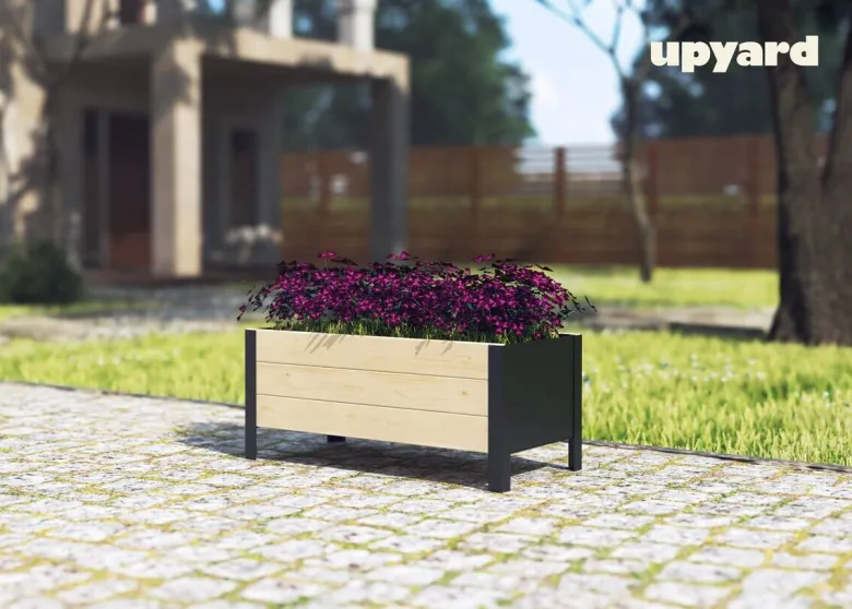 UPYARD Hochbeet MODERN natur Holz B/H/L: ca. 36x32x78 cm