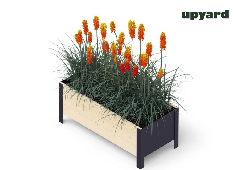 UPYARD Hochbeet MODERN natur Holz B/H/L: ca. 36x32x78 cm