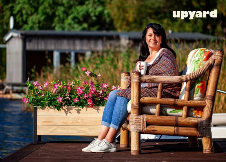 UPYARD Hochbeet MODERN natur Holz B/H/L: ca. 36x32x78 cm